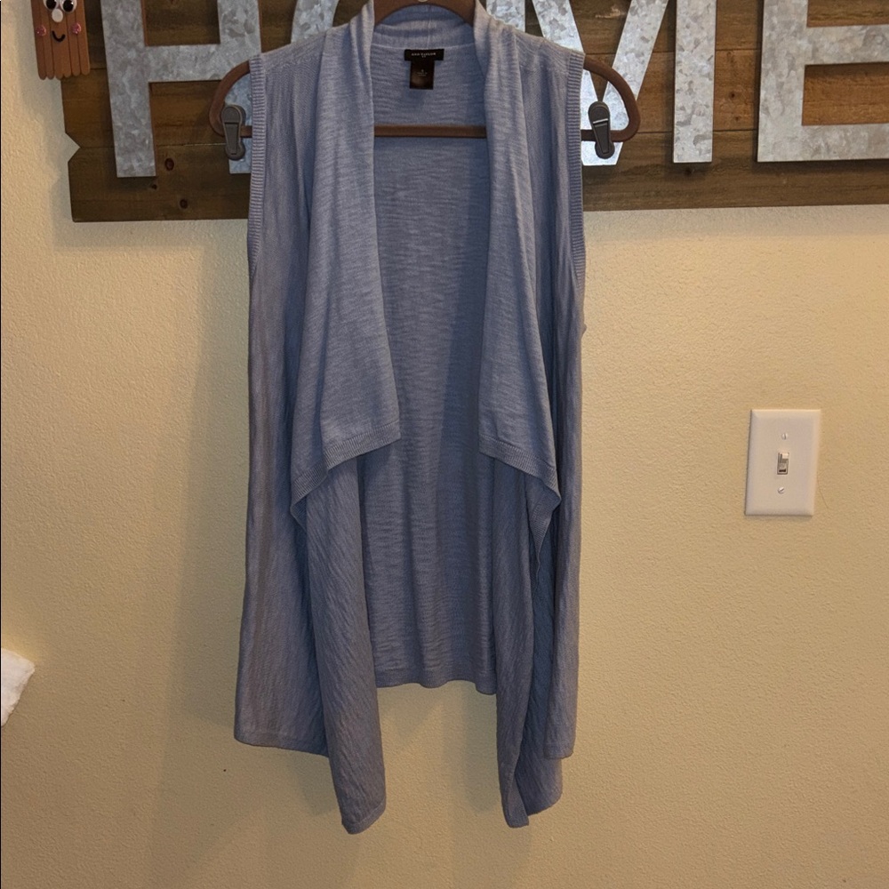 Ann Taylor Soft Blue Knit Cardigan